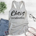 thumbnail image 2 of Chaos Coordinator Tank Top, Ladies Racerback Tank Top, New Mom Tank, Mom Tank, Mama Tank, Mother's Day Tank, Silver Gray, Small, 2 of 3