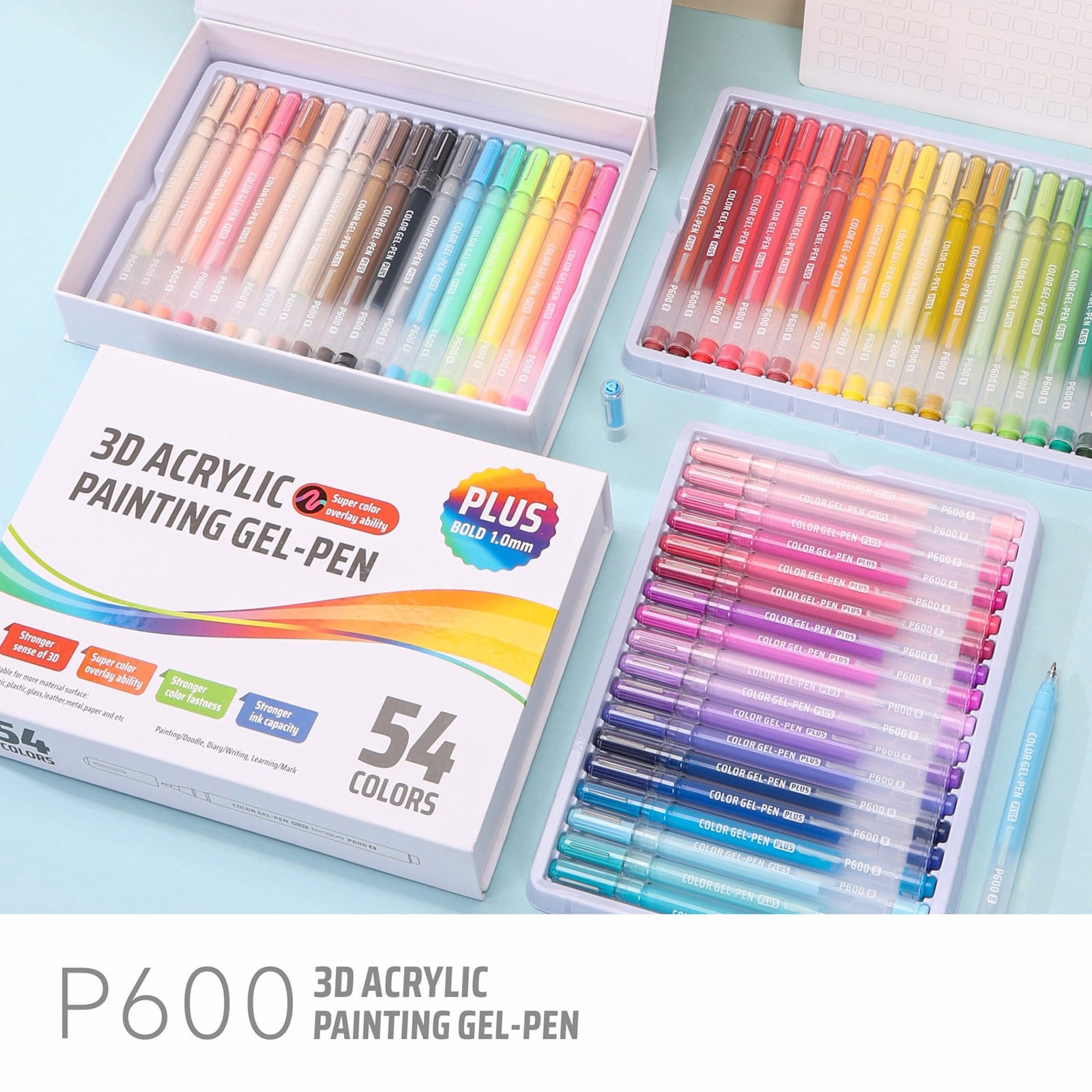 Acrylic Gel Pen Set Hand Account Pen Art Specific Painting Pen 20ml, Paint Pens Set for Drawing, Coloring, Note Taking, DIY and Art Crafts Supplies
