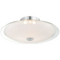 thumbnail image 2 of Possini Euro Design Modern Ceiling Light Semi Flush Mount Fixture 15" Wide Chrome 3-Light Clear Frosted Glass Disk for Bedroom Living Room Hallway, 2 of 6