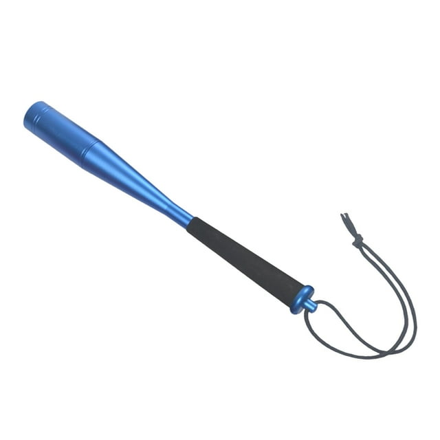 Pêche avec Poignée en Mousse Bâton de Pêche en Alliage d'Aluminium Prêtre Frappe-Poisson Bleu