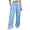 Sky Blue, variant on Linen Pants for Women Plus Size Wide Leg Lounge Pant Casual Drawstring Elastic Waisted Trousers with Pockets Sky Blue XXXL
