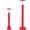 19"-38" (2Pack), variant on 2 Pack Adjustable House Floor Jacks, 19"-38" Height Range Jack  for Leveling, 2-3 Ton Lod Capacity Heavy-Duty Basement Support Screw Jack for House Foundation, Stairs, Porches, Roof Beams, Red
