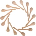 thumbnail image 2 of 60 Piezas Mini Cuchara de Madera Cucharas de Sopa Pequeñas Cucharas de Servir Cucharas de Condimentos Cuchara de Miel de Madera Madera Color, 2 of 7