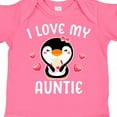 thumbnail image 4 of Inktastic I Love My Auntie with Cute Penguin and Hearts Girls Baby Bodysuit, 4 of 5