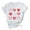 White, variant on Charella Short Sleeve Shirts for Women Valentines Day Gifts Crewneck Fashion Print T-shirts Loose Fit Tops,White,XL