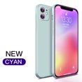 thumbnail image 3 of Funda de silicona líquida con borde cuadrado Original para iPhone, 15, 14, 13, 12, 11 Pro Max, Xs, XR, 7 Plus, 15Pro, protección de lente con logotipo, 3 of 5