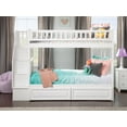 Woodland Staircase Bunk Bed Twin over Twin in Multiple Colors and