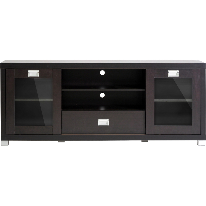 Matlock Modern TV Stand with Glass Doors