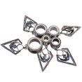thumbnail image 4 of Funie Women Geometry Dangle Ear Tunnel Expander Plugs Gauges Piercing Jewelry Gift, 4 of 8