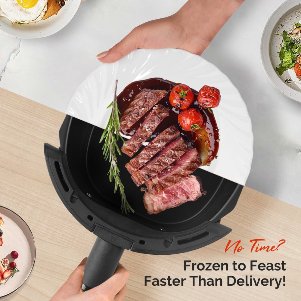 MIRASTON 2.8QT Air Fryer, Black - Compact, Digital Display, Nonstick