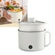 thumbnail image 5 of Mini olla caliente portátil de calentamiento rápido fácil de limpiar cocina eléctrica multifuncional para el hogar dormitorios oficina enchufe AU 220 V blanco olla individual + cesta, 5 of 5