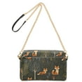 thumbnail image 2 of FORMRS Women Crossbody Purse with Chain Strap Vegan Leather Shoulder Handbag, Green Forest Fox Pattern, 2 of 7