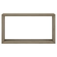 thumbnail image 3 of Evelyn&Zoe Osmond 55" Wide Rectangular Console Table, Antiqued Gray Oak, 3 of 8