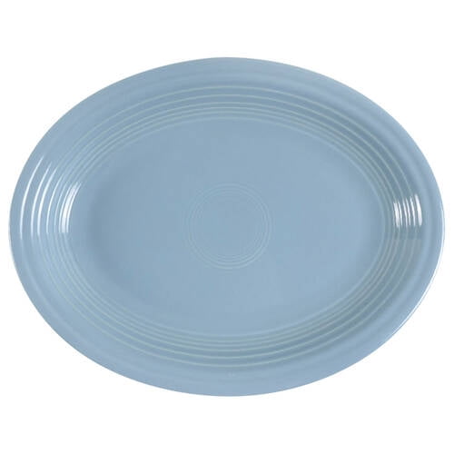 Open Box Homer Laughlin Fiesta Periwinkle Blue (Intro 1989) Oval Serving Platter 221049