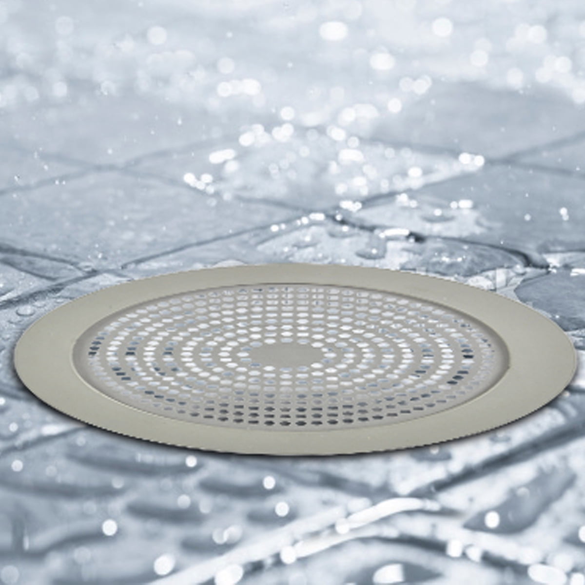 5-3/4 in. Stand-Alone Shower Strainer in Brushed Nickel Sidekick (10895QP)