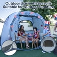 thumbnail image 6 of Hexagon Pop-Up Sun Shade Canopy with Ventilated Mesh Walls, UPF 50+ UV Protection, All-Season Outdoor Shelter for Camping, Beach, Events, and Parties, Lightweight & Portable, 6 of 13