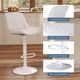 thumbnail image 4 of Juego de 2 Bancos de Bar Youhauchair Ajustables Giratorios Blancos, 4 of 8