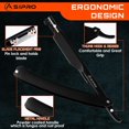 thumbnail image 2 of ASIPRO Straight Razor Men with 10 Shaving Blades (20 Single Edge Razors Blades), Straight Edge Razors Rasoir Barbe Homme avec 10 Lame Rasoir Shaving Reusable Barber Razor for Beard, 2 of 7