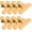Gold, variant on Bag Clips Heavy Duty Stainless Steel Chip Clips, Food Bags Clamp Great for Kitchen Office to Seal Coffee Bags, Paper Sheets - Pack of 8（Green）