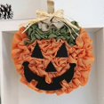 thumbnail image 3 of Pumpkin Wreath for Front Door Halloween Decorations for Autumn Harvest Decor, 3 of 5