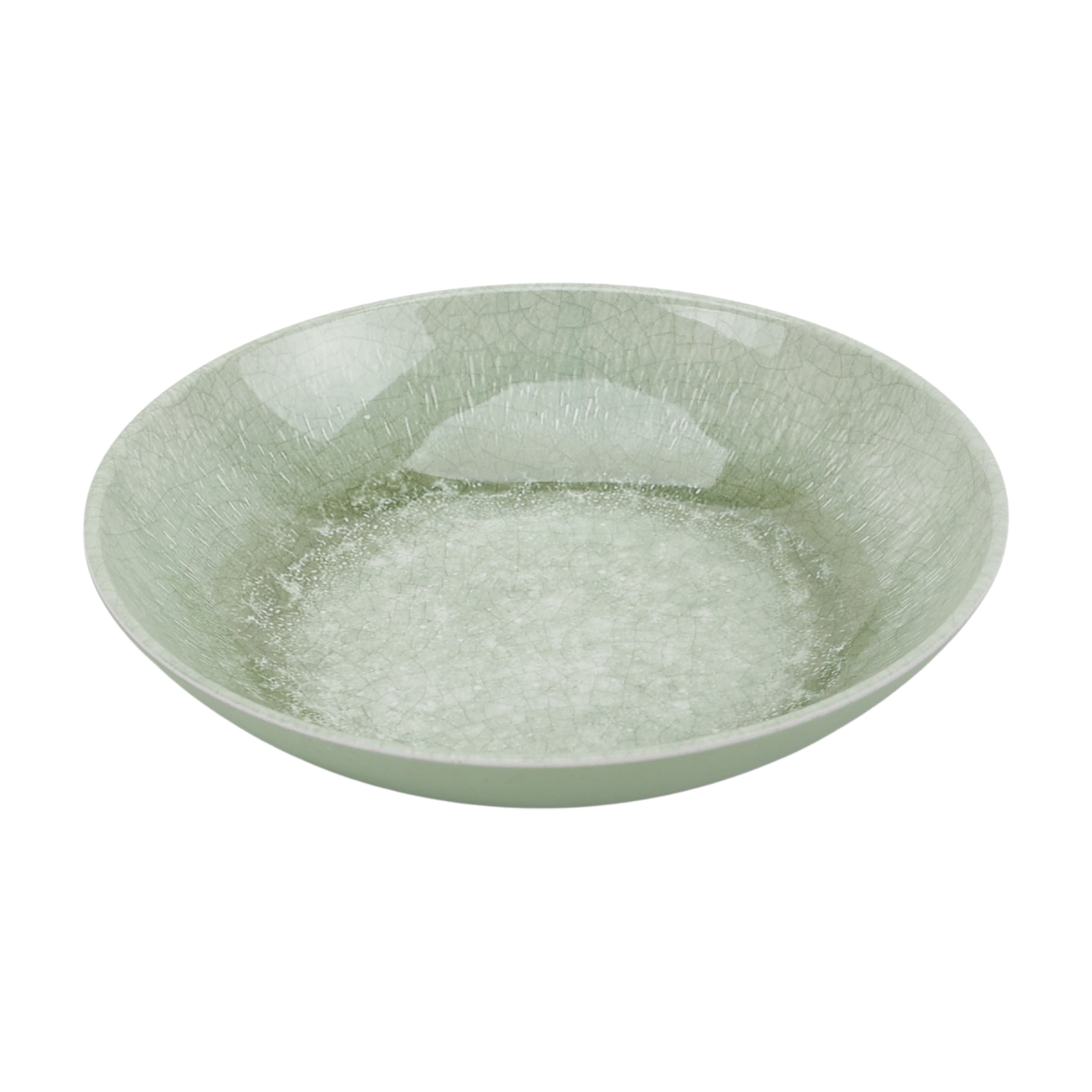 (2 pack) Better Homes & Gardens Reactive Glaze 4-Piece Dinner Bowl Set, Green