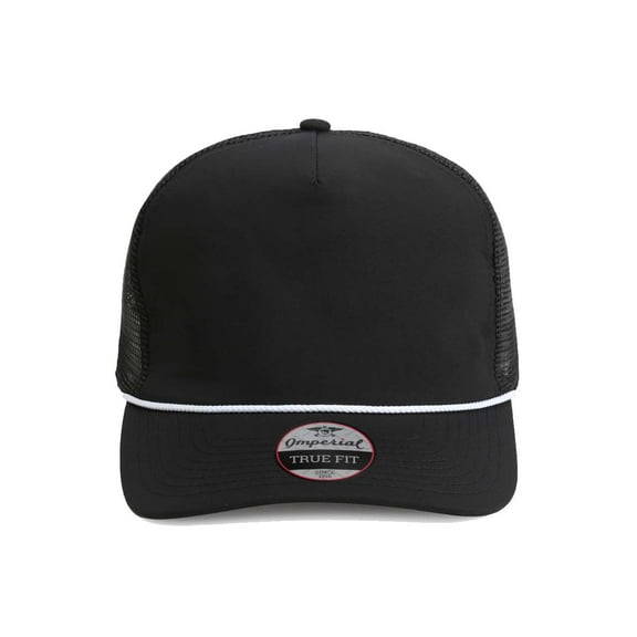Imperial - The Rabble Rouser Cap - 5055 - Black/ Black/ White - Size: Adjustable