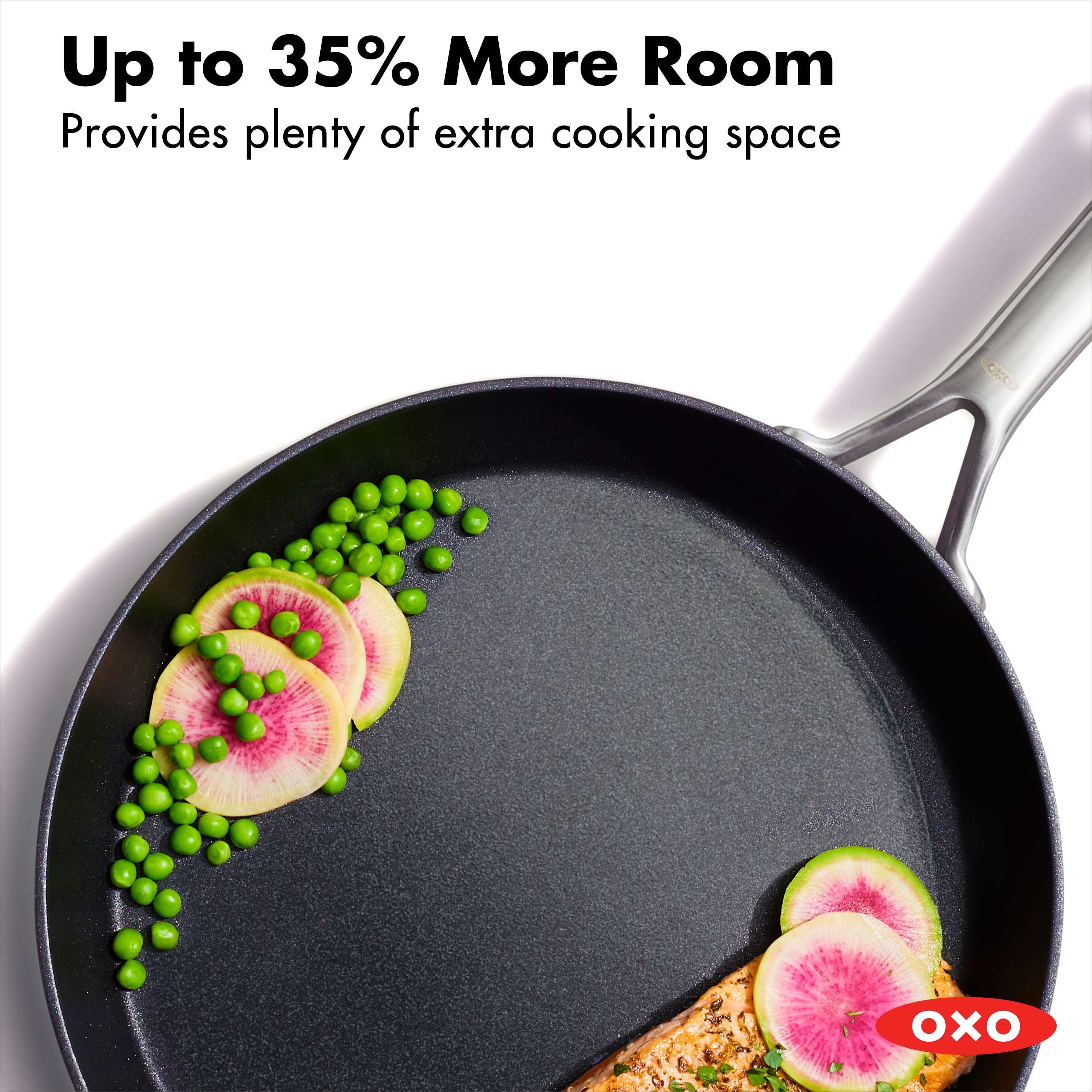 OXO oxo agility series 10 piece cookware pots & pans set, pfas-free  nonstick, induction suitable, quick even heating, stainless s