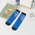 thumbnail image 7 of Naloa Blue Christmas With Snowflakes Ankle Socks for Women Non Slip Socks No Show Socks Classic Low Cut Casual Socks Casual Socks, 7 of 7