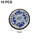 thumbnail image 2 of 10 posavasos redondos bordados estilo chino - porcelana azul y blanca MFZFUKR CPB-DE-WX779-11, 2 of 5
