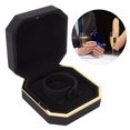 thumbnail image 4 of Jewelry Box, Protection Flocking Inner Exquisite Bracelet Box  For Wife For Marriage Proposal Black, 4 of 8
