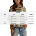 thumbnail image 2 of Guluxicc Womens T Shirts Stripe Printed Casual Short Sleeve Tops Crew Neck Summer Y2k Trendy T-Shirts Fashion Streetwear, 2 of 7