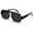 Black/Gray, variant on Oversized Aviator Sunglasses for Women Men Retro 70s Flat Top Shades UV400 Protection Sun Glasses(Tortoise/Gradient Brown)