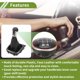 thumbnail image 3 of Perillas de cambio manual de 5 velocidades Unique Bargains con cubierta para VW Golf 5 MK5 GTI GTD R32 2004-2009, palanca de cambio de plástico con cuero sintético, negra y roja, 3 of 6