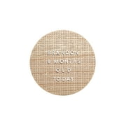 Pearhead Peg Circle Wood Letterboard, Neutral