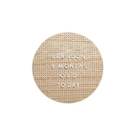 UPC: 0698904831044 | Pearhead Peg Circle Wood Letterboard Neutral
