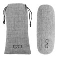thumbnail image 1 of BRIGHTFUFU Estuche portátil para gafas, conjunto de bolsa para gafas con cordón para hombre y mujer, estuche rígido para gafas, almacenamiento de gafas de sol, 2 uds., 1 of 7