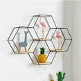 thumbnail image 4 of Yirtree Geometric Hexagon Shaped Floating Shelves, Honeycomb Shelves, Home Decor Wall Shelves for Bathroom, Kitchen and Office, 4 of 8