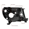 thumbnail image 6 of DNA Motoring for 05-11 Toyota Tacoma Chrome Housing Amber Corner Headlight Replacement Lamps, 6 of 7