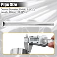 thumbnail image 3 of Unique Bargains 2pcs Straight 2" OD 35" Length DIY Custom Mandrel Exhaust Pipe 2 Inch Tube Pipe T304 Stainless Steel, 3 of 8