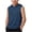 Navy, variant on Jalioing Kids Workout Tops Sleeveless Hooded Athletic Shirts Big Boys Girls Summer Casual Solid Color Sport Hoodies