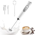 thumbnail image 1 of Espumador de Leche Eléctrico, Mini Máquina de Espuma de Mano, Recargable por USB de 3 Velocidades, Mezcladora de Bebidas con 2 Batidores para Café a Prueba de Balas, Capuchino, Matcha, Chocolate Calie, 1 of 5