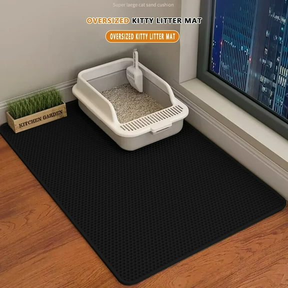 Large Size Cat Litter Mat Double Layer Waterproof Pet Litter Box Mat Non-slip Sand Cat Pad Washable Bed Mat Clean Pad Products