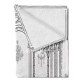 thumbnail image 2 of Teen Room Soft Flannel Fleece Throw Blanket, Fashion Woman in Victorian Palace Dog Baroque Illustration Print, Cozy Plush for Indoor and Outdoor Use, 70" x 90", Dark Grey and White, by Ambesonne, 2 of 5