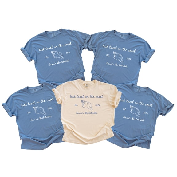 Last Toast On The Coast Bachelorette Shirt Custom Beach Bachelorette Party Shirt Personali