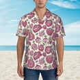 thumbnail image 4 of Haiem Rose Flowers Printed Hawaiian Shirt for Men - Men’s Casual Beach Summer Shirts - Stretch Fabric with Modern Fit-Small, 4 of 9