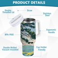 thumbnail image 2 of Yayeee 40oz Stainless Steel Tumbler with Straw and Handle Double-Wall Insulated Travel Water Bottle, Mounatin at Dawn, 2 of 8