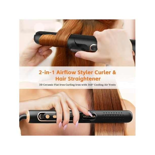 Dual curling iron straightener discount