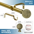thumbnail image 3 of Urbanest 1" Giato Curtain Rod, 48"-84", Renaissance Gold, 3 of 6
