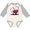 Natural and Heather, variant on Inktastic Valentine Westie Duo Boys or Girls Long Sleeve Baby Bodysuit