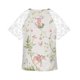 thumbnail image 4 of Camiseta de manga corta Gibobby con estampado flores y Cuello en V encaje floral para Mujer Bl(Verde,M), 4 of 5